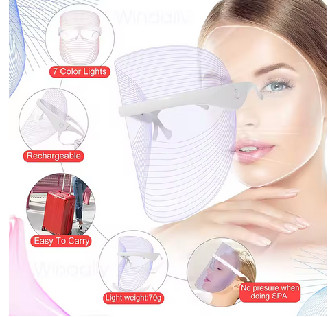 Masque led facial 7 colors